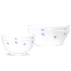 Bachile Meyril 空氣處理套組, 混合顏色, 飯碗 2p + 湯 2p