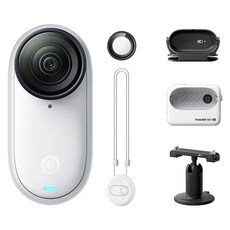 인스타360 Go 3S 액션 캠 번들 패키지 (GO 3S 액션 포드 자석 펜던트 간편 클립 피벗 스탠드 렌즈 가드) / 관부가세포함_미국정품