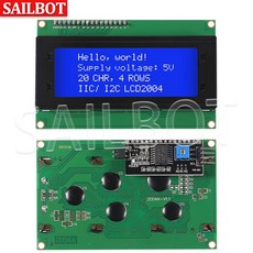 HD44780 어댑터 녹색 직렬 I2C 모듈 LCD2004 ARDUINO용 인터페이스 2004A 화면 파란색 20X4 문자 LCD 2004 IIC I2C