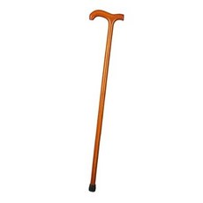 에쉬울프 나무 간편 지팡이 900mm, 큰 손잡이 옐로우, 1개