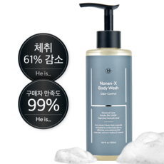 히이즈 남성 바디워시 남자 냄새 악취 제거 노넨엑스, 1개, 500ml