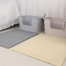 펫토리아 굿바이 사막화 고양이 화장실 모래 매트, 01.대형 (65*90cm)/01.크림, 1개