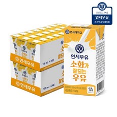 연세우유 소화가 잘되는 우유 190ml 48팩, 2개