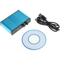 USB 5.1/7.1 외장 사운드 카드 사운드박스 다믹 3D 서라운드 최대 6개 스피커 동시 재생 및