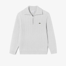 [라코스테] 남성 케이블 반집업 와이드 카라 풀오버 AH301E-54N BUQ
