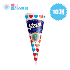 해태제과 부라보콘 바닐라 10개 아이스크림, 140ml