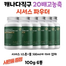 캐나다 시서스가루 CISSUS 20배 고농축 씨서스 시서스분말 시저스 100g 6병 스타벅스 기프트콘 수량별증정