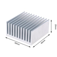 알루미늄 CPU 50x50x100mm 40x40x100mm 합금 U 트라이오드 방열판 전원 1 고출력 라디에이터 슬롯, 1pcs 2