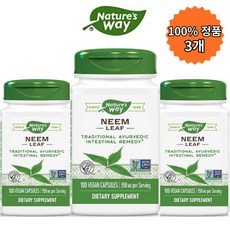 네이쳐스웨이 Neem Leaf 님 잎 950 mg 100 베지캡슐, 3개, 100정