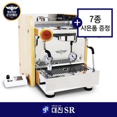 엘로치오 자르 V2 우드 반자동커피머신 1그룹