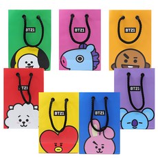 라인프렌즈 LINEFRIENDS BT21 쇼핑백 SHOPPING BAG S, MANG
