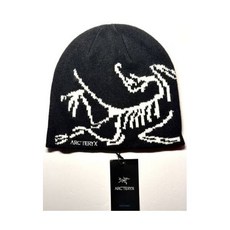 아크테릭스 비니 Bird Toque Orca 블랙 & 화이트 One Size 유니섹스 Men 여성