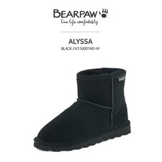 베어파우(BEARPAW) ALYSSA 여성 털 부츠 (블랙) K316001ND-W