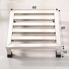 실용적인 사각형 화분 스탠드 화초 화분 발코니 인테리어, 스텐 선반 60x60x10cm 도톰함 - 화초장