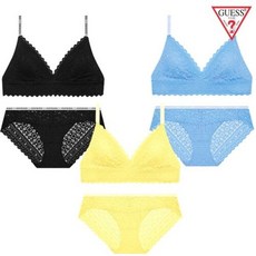 [공식매장판] 게스언더웨어 공식브랜드관 (노와이어)올레이스 브라렛+팬티세트 3종 택1(GBWBR232/GBWPT232)