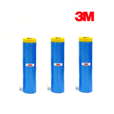 3M 커버링테이프 페인트 도색공사 건축용 비닐 보양테이프(파랑) 1500mm 낱개, 12개