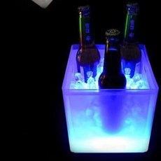 위스키 얼음통 아크릴 LED 샴페인 맥주 쿨러 보냉, 1개