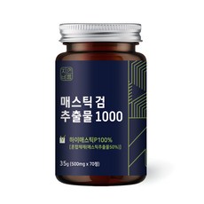 자연바름 하이 매스틱 100프로 메스틱 검 분말 정 위, 70정, 1개, 35g