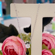 골든듀목걸이화이트골드