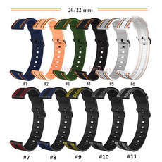Xiaomi huami Amazfit GTS 22mm 시계 용 스트랩 화웨이 시계 GT 스마트 시계 액세서리 용 20mm 소프트 실리콘 시계 스트랩|스마트 액세사리|, 20mm(A2), B(A2)