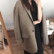 여성 모직 숏 가을 겨울 재킷 정장 코트 자켓