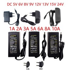 DC 12V 전원 공급 장치 어댑터 12V 5V 6V 8V 9V 12V 13V 15V 24V 1A 2A 3A 4A 5A 6A 7A 8A 10A 2, 1개 - 어댑터