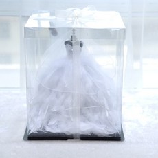피규어 웨딩드레스 기념일선물 여자친구 신부 선물 장식, 844 웨딩 드레스 + 깃털