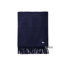 메종키츠네 남성 트리컬러 폭스 다크네이비 머플러 FU06206BT3004 DN