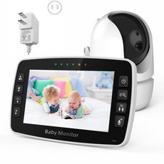 카메라 뉴스 4.3 인치 IPS 스크린 무선 PTZ 인터콤 베이비 모니터 온도 디스플레이 보모 캠 장거리 시터, 01 CHINA