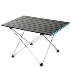 LUCKIER 폴딩 캠핑 테이블, 68X46X41, 호수 블루