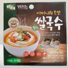 백제 일월풍면 어머니의 손맛 멸치 쌀국수 1kg 간편조리 코스트코, 100g, 10개