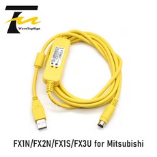 Wavetopsign PLC 프로그래밍 케이블 데이터 다운로드 USB-SC09-FX 미쓰비시 FX1N FX2N FX1S FX3U 용 - fx39광접속기콤신