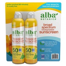 알바보태니카 하와이안 선스크린 스프레이 SPF 50 227g 2개세트, 2개, 2개