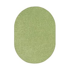 환경 방송 애완 동물 친절한 지역 카펫 석회 그린 3x 5 타원 및 슬라이딩 청구 (3 x 5 Oval With Non Slip Backing Lime Green), 본상품, 본상품