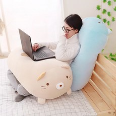 스밋코구라시 대형 말랑말랑 모찌 인형 쿠션 90cm, 토카게/60cm - 스쿠스쿠몽이인형