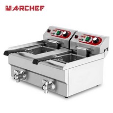 산업용 20l 상업 전문 탱크 CE 프라이어 전기 감자 더블