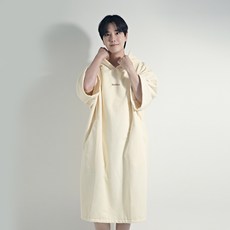 서브22 물놀이 가운 판초타월 비치타올, 크림브라운, 1개