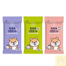 SH월드 크린티슈 30매 - 눈물자국 강아지물티슈 눈꺼풀세정제티슈