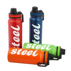 러브앤아트 Steel 보온보냉병, 760mL 레드