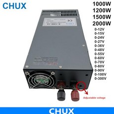 산업용 스위칭 전원 공급 장치 조정 가능한 DC 1000W 1200W 1500W 2000W 12V 24V 36V 48V 55V 110V 220V 300V, 1500W_220V, 1개