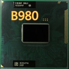 텔 펜티엄 CPU SR0J1 B980 SROJ1 2.4G2M HM65 HM67 IC 프로세서 노트북 B 980, 한개옵션0