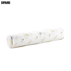 DFMEI 라텍스 원통 목베개 둥근베개 목베개, 순면 이너코트-멍토끼, 원통베개100*20cm, 1개