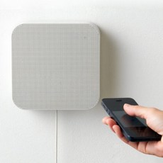 해외직구 벽걸이 블루투스 스피커 탁상거치대 포함, 화이트