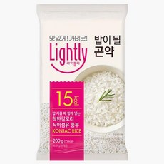 라이틀리 밥이될곤약 200g(3~4인분용) 다이어터 유지어터 식단 간편식 청소년 직장인 도시락, 2개