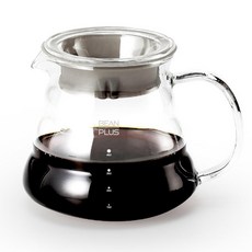 빈플러스 내열유리 핸드드립 커피 서버 웨이브 서버 600ml, 빈플러스 내열유리 핸드드립 커피 서버 웨이브 서버, 6