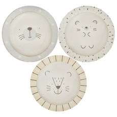 AWASAKA 粟坂 Mogu Mogu 萌萌動物湯盤3入組 湯盤套裝 22.5cm, 直徑22.5 x 5cm 1.9kg, 萌萌動物, 1組
