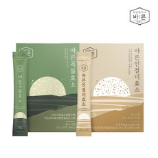 바른 곡물효소 2박스(총60포) 발효 효소 누룽지맛, 11.곡물효소1+인절미효소1 총2박스(60포)