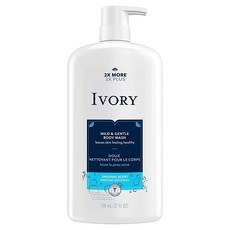 Ivory 마일드 앤 젠틀 바디 워시 오리지널 700ml(27oz), 1개, 700ml