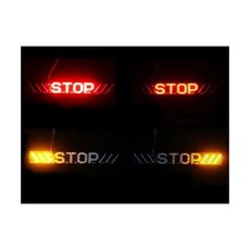 [단구마켓] 오토바이 STOP램프 후미등 좌우 방향지시등 깜빡이 브레이크 등 깜빡등 바이크 안전등 튜닝 라이트, 단품
