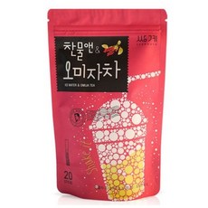 쌍계명차 파우치 찬물앤 오미자차 티백, 40g, 20개입, 2개